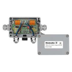 Weidmuller 8714170000 FBCon PA CG/M12 2way Limiter Исполнение: Стандартный концентратор с ограничением тока, 2-канальный распределитель (с ограничителем), IP66