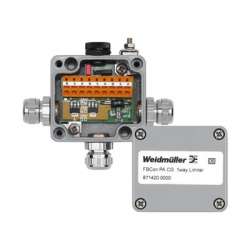 Weidmuller 8714200000 FBCon PA CG 1way Limiter Исполнение: Стандартный концентратор с ограничением тока, 1-канальный распределитель (с ограничителем), IP66