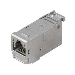 Weidmuller 8808330000 IE-XRJ45/IDC Исполнение: Вставка во фланцевый корпус, Cat.6A / Class EA (ISO/IEC 11801 2010)