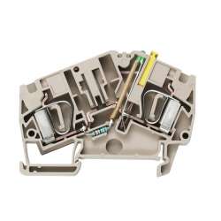 Weidmuller 8817930000 ZTR 6-2 E / 230V UC Исполнение: Измерительная клемма с размыкателем, Пружинное соединение, 6 мм.кв, 230 V, 20 A, поворотный, Темно-бежевый