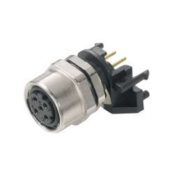 Weidmuller 8902820000 IE-M12-PCBCE-PANEL Исполнение: Присоединительный элемент печатной платы M12, M12, Cat.5 (ISO/IEC 11801), IP65 по стандарту DIN EN 60529