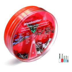 Weidmuller 9025410000 H-BOX 0,14-0,75Qмм.квИсполнение: Набор кабельных наконечников, Ящик, Цветовой код: Weidmuller