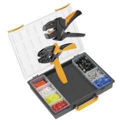 Weidmuller 9028740000 CRIMP-SET PZ 6/5 Исполнение: Набор инструмента для обжима наконечников, Инструмент для обжима: PZ 6/5, инструмент для снятия изоляции: STRIPAX, Диапазон обжимаемых проводников, мин.: 25, Цветовой код: Weidmuller
