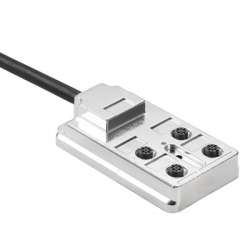 Weidmuller 9456200002 SAI-4-Fмм.кв4P M12 10M Исполнение: SAI, пассивный, Концентратор сигналов, пассивный распределитель, M12, Вариант с кабелем, 10 m, Да