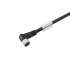 Weidmuller 9457380150 SAIL-M8BW-3-1.5U Исполнение: Концентратор сигналов, контрольная линия, Один конец без разъема, M12/M8, Number of poles : 3, 1.5 m, Гнездо, угловое, Экранированный: Нет, Светодиод: Нет, Материал оболочки: Полиуретан, Галогены: Нет