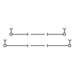 Weidmuller 9528070000 WDTR 2.5 Исполнение: Измерительная клемма с размыкателем, Винтовое соединение, 2.5 мм.кв, 400 V, 10 A, поворотный, Темно-бежевый